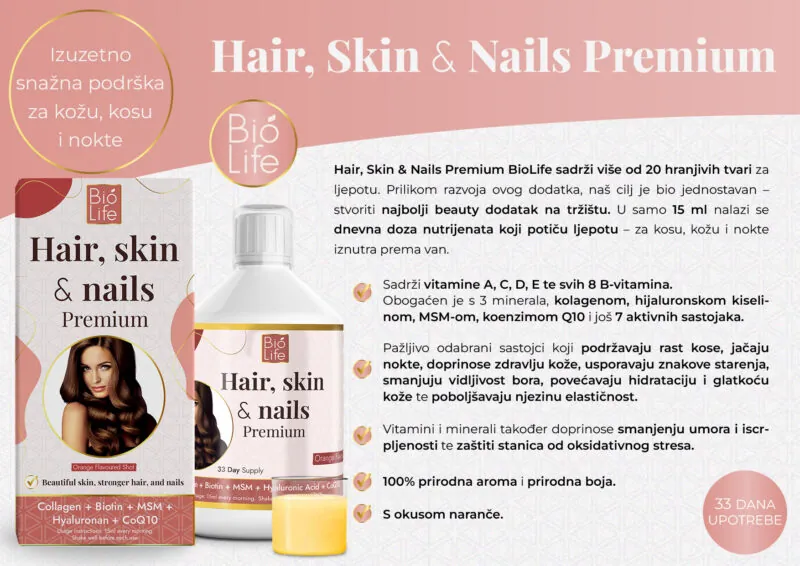 Hair, Skin & Nails Premium BioLife 500ml