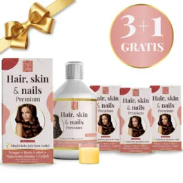Hair, Skin & Nails Premium BioLife 500ml 3+1 GRATIS