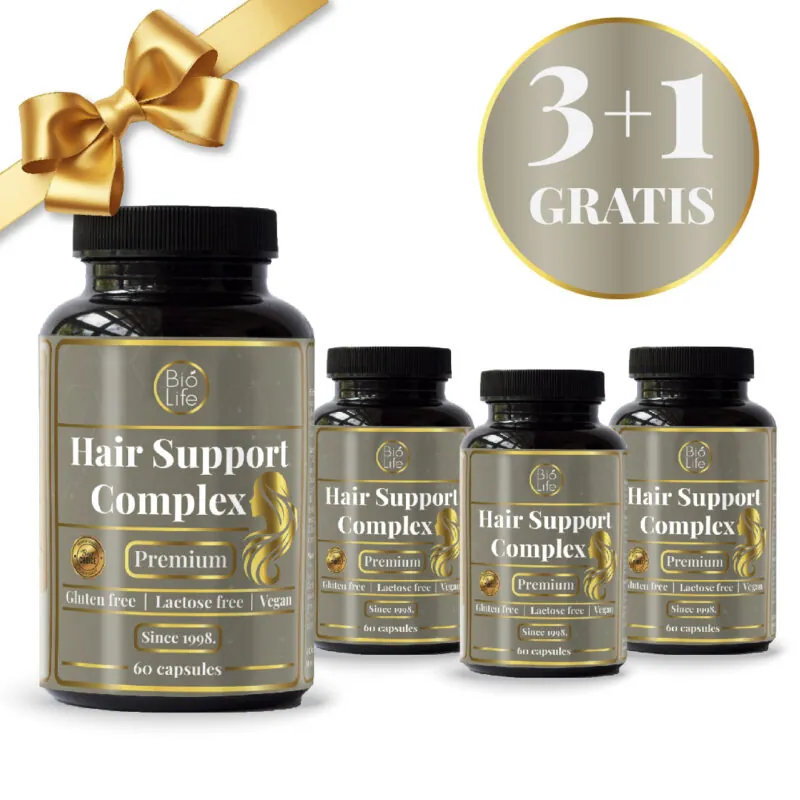 Hair Support Complex Premium BioLife 60kaps 3+1 GRATIS