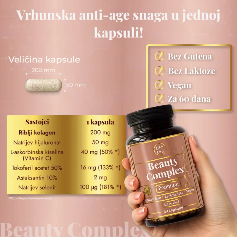 Beauty Complex Premium BioLife 60kaps 3+1 GRATIS